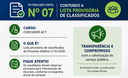 Edital nº 07 do Processo Seletivo nº 01/2026, contendo a lista provisória de classificados do certame destinado ao cargo de Contador ACT.