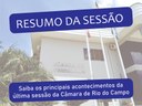 RESUMO DA NONA SESSÃO ORDINÁRIA, REALIZADA NO DIA 11 DE ABRIL DE 2022.