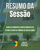 RESUMO DA QUADRAGÉSIMA SEGUNDA SESSÃO ORDINÁRIA