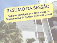 RESUMO DA TERCEIRA SESSÃO EXTRAORDINÁRIA, REALIZADA NO DIA 06 DE OUTUBRO DE 2021.