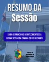 RESUMO DA TRIGÉSIMA TERCEIRA SESSÃO ORDINÁRIA RESUMO DA TRIGÉSIMA TERCEIRA SESSÃO ORDINÁRIA