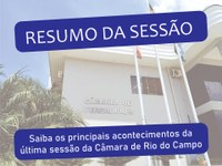 RESUMO DA TRIGÉSIMA TERCEIRA SESSÃO ORDINÁRIA, REALIZADA NO DIA 18 DE OUTUBRO DE 2021.
