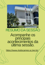RESUMO DA VIGÉSIMA NONA SESSÃO ORDINÁRIA RESUMO DA VIGÉSIMA NONA SESSÃO ORDINÁRIA